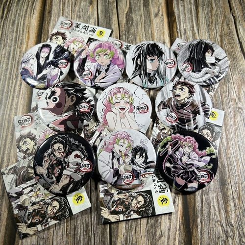 日谷鬼灭之刃全集中展原画系列吧唧徽章时透无一郎炭治郎蜜璃徽章