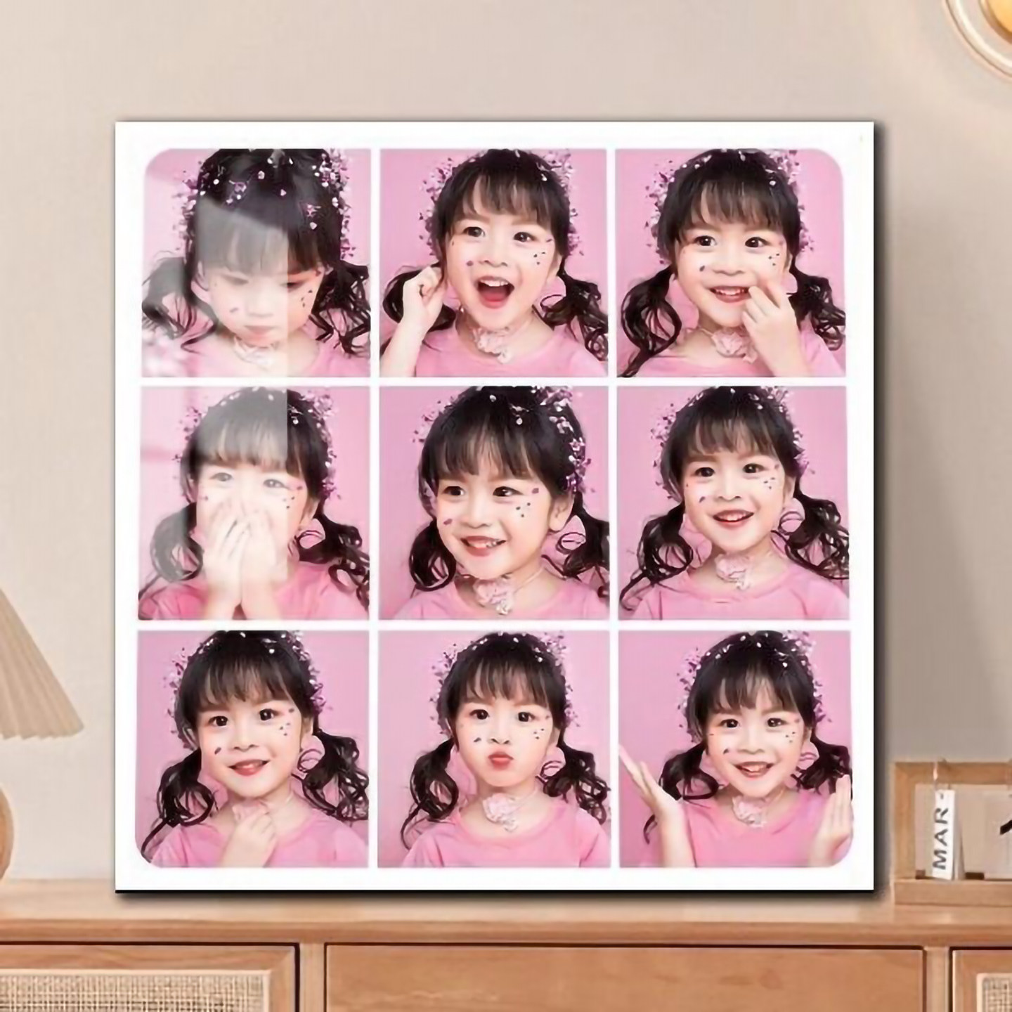 宝宝儿童四九多宫格洗照片做成相框定制摆台婚纱照挂墙免打孔简约,家居饰品,相框/画框,淘宝优惠券,粉丝福利购,淘宝优惠卷