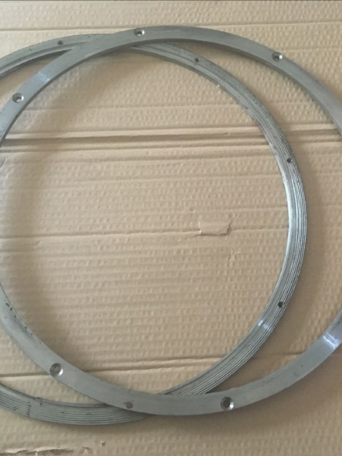 35型齿爪式饲料粉碎机配件打粉机筛圈粉碎机筛框锣框外径422毫米