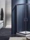 简易淋浴房移门卫生间隔断冲凉房钢化玻璃浴室屏风方形L浴推拉门