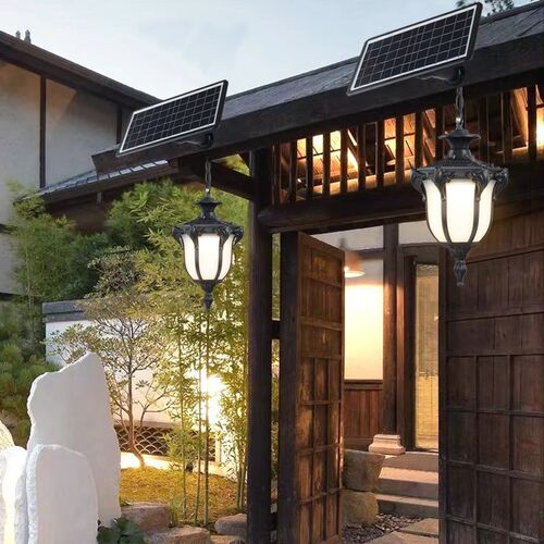 户外太阳能吊灯防水阳台走廊过道室外F庭院灯花园葡萄架凉亭阳光
