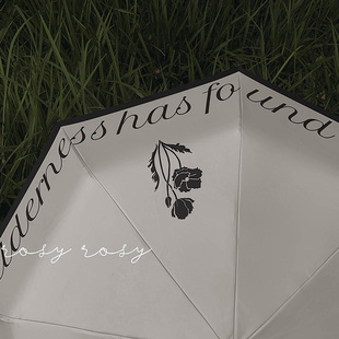 伦敦晚报高级感复古A全自动晴雨伞两用女遮阳伞防晒太阳 Rosy法式