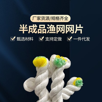 47目高10000眼柔软白丝细线网片锦纶单丝捕鱼网片半成品渔网网片