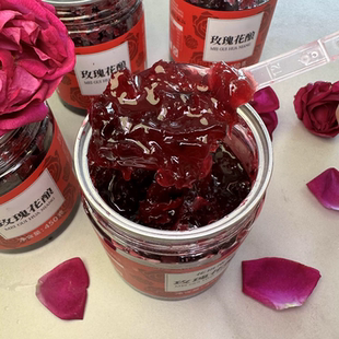 450g木氏木老爷云南特产玫瑰花酿酱蜂蜜甜品面包伴侣大容量即食