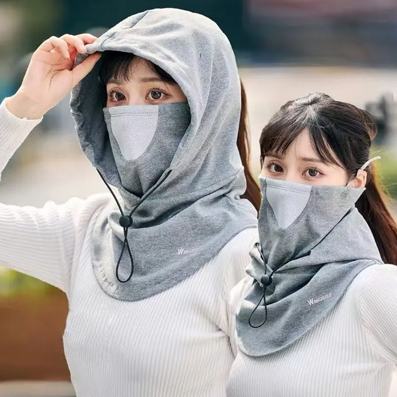 冬季帽子口罩一体保暖骑行防寒面罩男骑电车防风围脖头套包头帽女