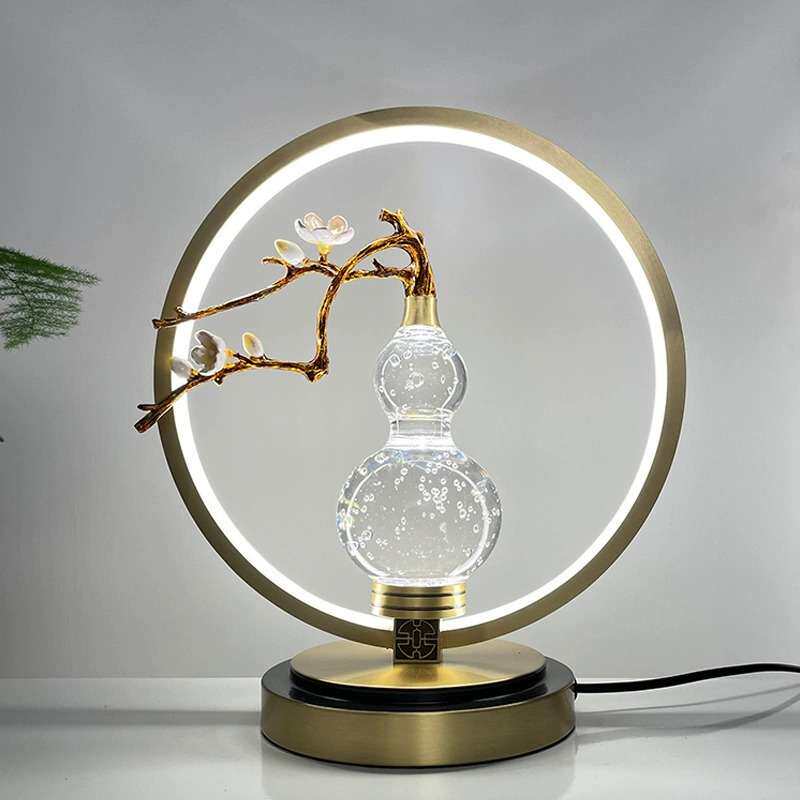 【福禄吉祥】现代新中式卧室床头台灯中国风禅意简约客厅书房全铜