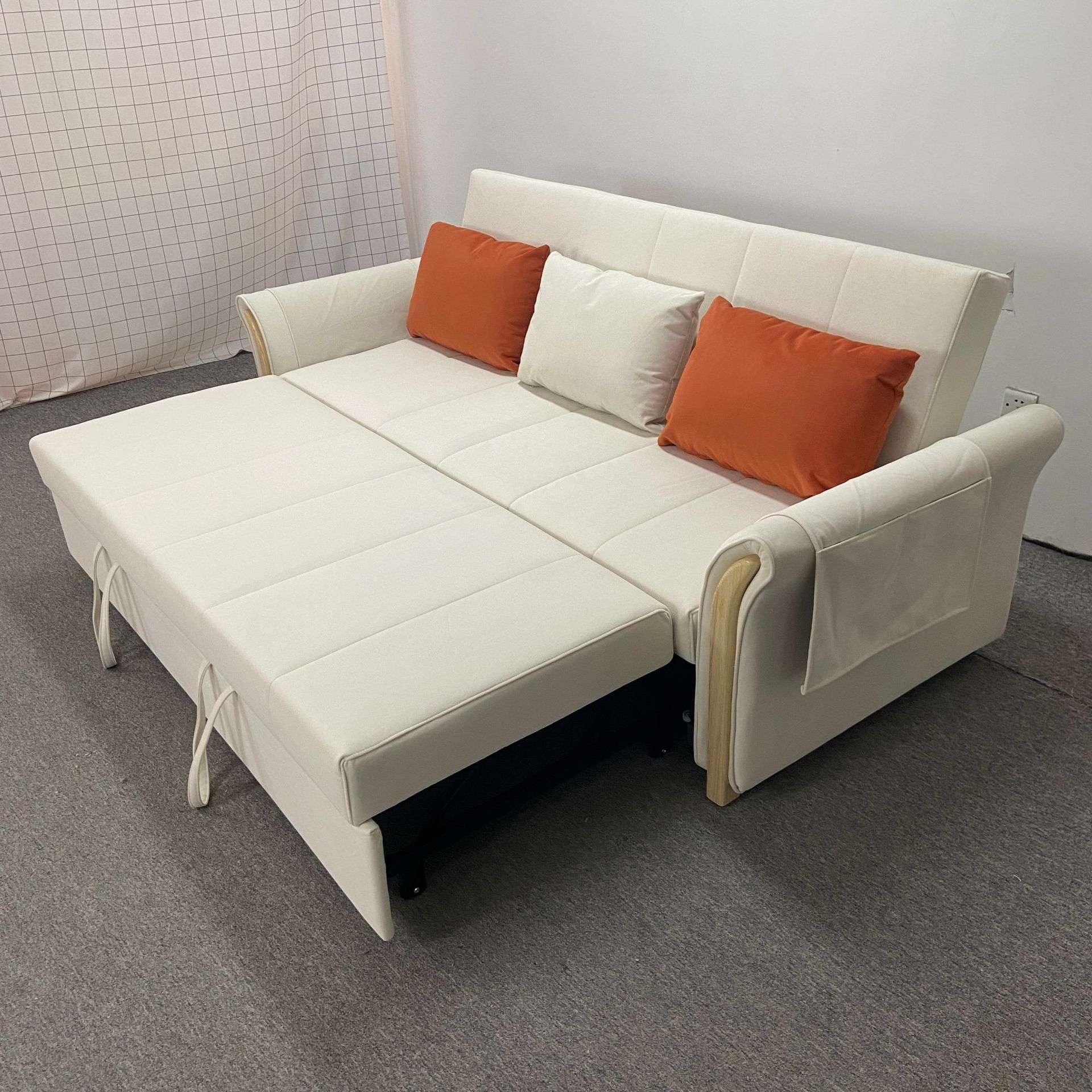 多功能组合沙发床 客厅布艺可拆洗现代简约转角两用可储物沙发