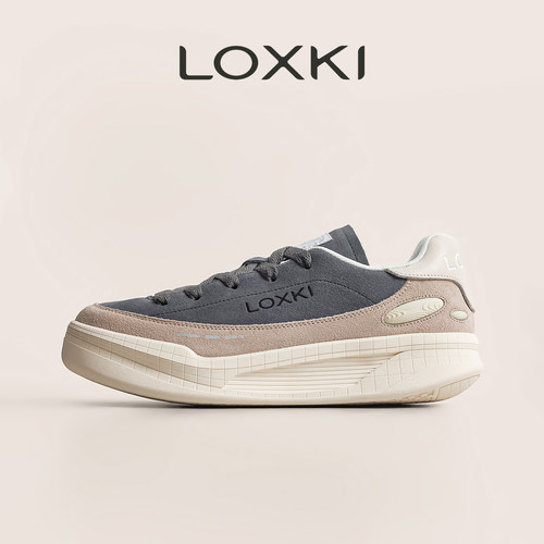 LOXKI板鞋男潮流百搭明星同款