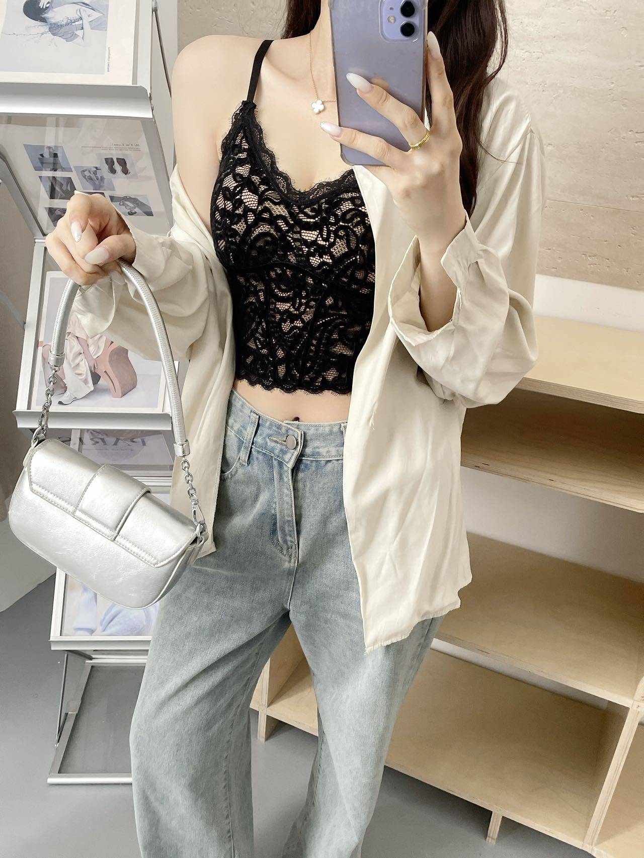 707法式复古睫毛蕾丝鱼骨小吊带,女装/女士精品,背心吊带,淘宝优惠券,粉丝福利购,淘宝优惠卷