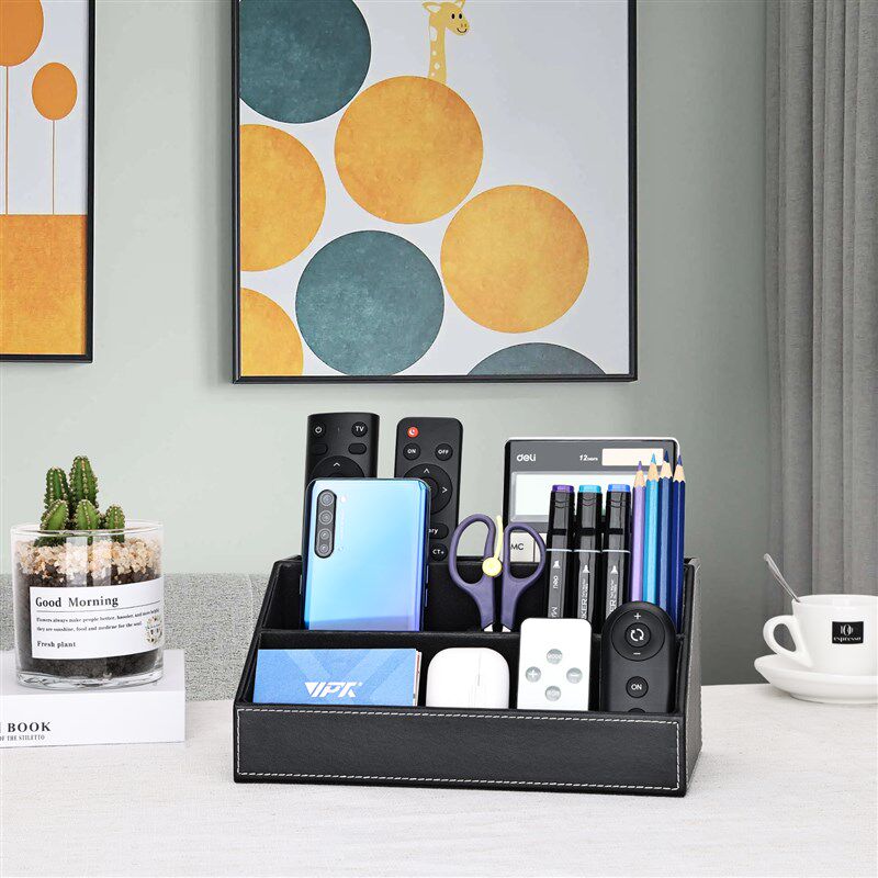 速发办公室收纳盒高级感桌面笔筒创意收纳大容量is风高颜值