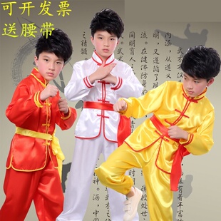 速发儿童喜庆打鼓服亮舞击鼓队演出服舞龙片狮武术服腰鼓赛龙舟表