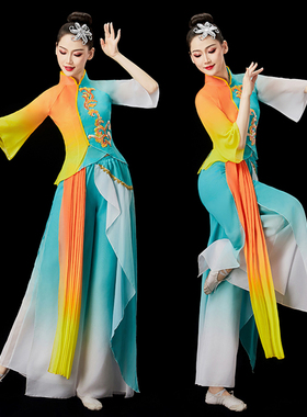 速发装歌服演出服2025新款套秧中老年广场舞飘子古典舞扇逸