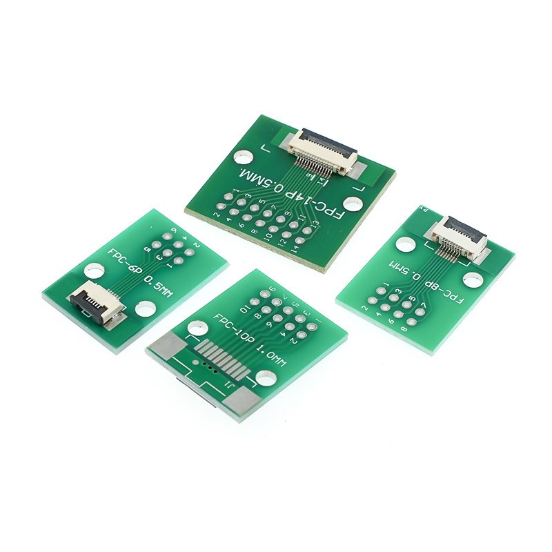 速发FPC/FFC转接板0.5mm间距6P/8/10/20/24/26-80P软排线扁平线对