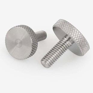 速发05不锈钢花头滚平手拧螺丝钉GB84大平头镜面螺钉螺栓M4M5M6M8