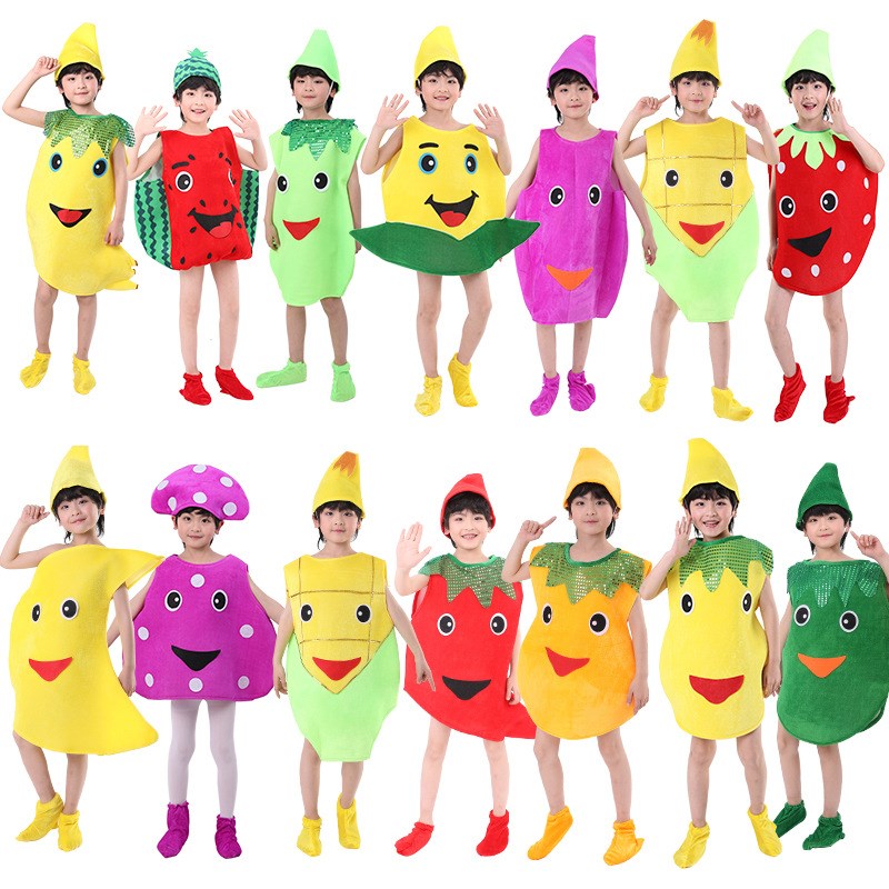 速发少儿一节服水果服蔬菜演出道具表青幼儿园圣园演菜成了精演出