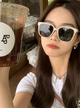 速发款镜202新墨潮街拍圆脸大脸镜太防紫外线男士风