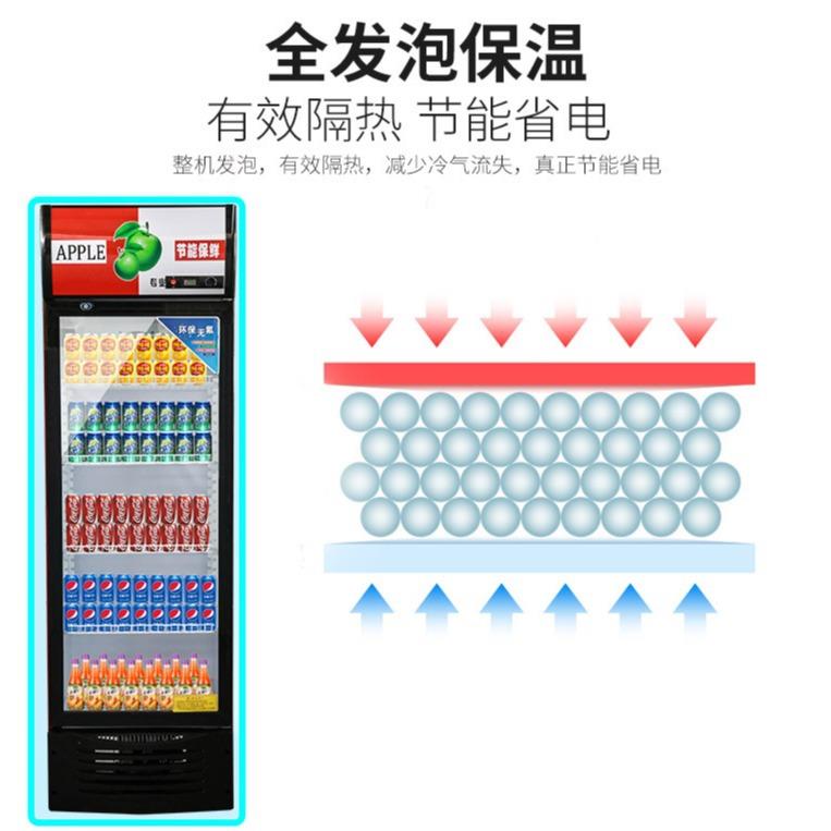 啤酒柜冷藏展示柜立式商用冰箱单门保鲜柜饭店超市冷柜双门饮料