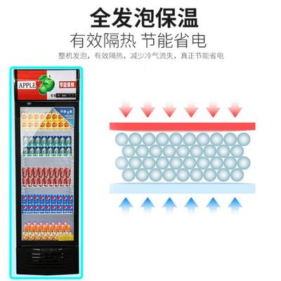啤酒柜冷藏展示柜立式商用冰箱单门保鲜柜饭店超市冷柜双门饮料