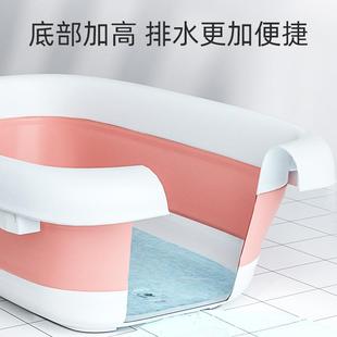 包邮 一件 婴儿洗澡盆宝宝浴盆可折叠大号浴桶小孩家用新生儿童用品