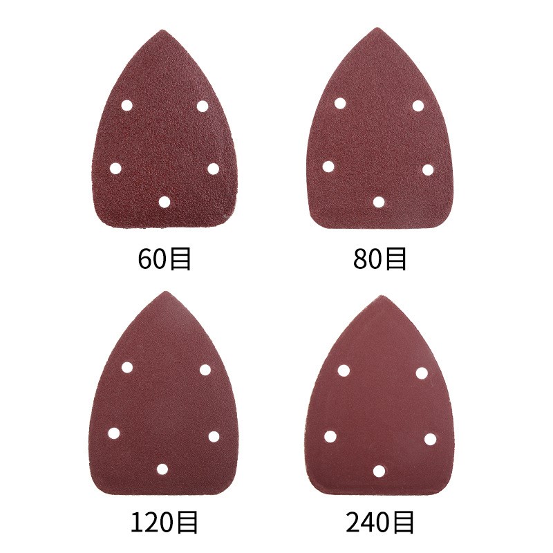 速发40张一包卖 14打m0*mmm 5孔 三角砂纸 砂纸抛光0磨现货现货