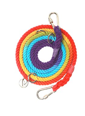 速发Tikly外ife 多功能 l牵遛狗腰部出引猫咪彩虹渐变