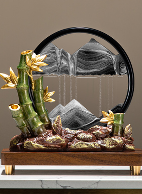 速发节节高升画沙流摆件竹子柜公室玄关酒办装饰品电视柜乔迁礼品