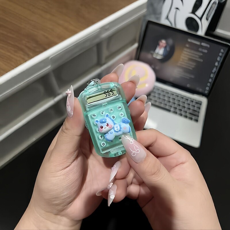 速发迷你小马挂件随身便携翻盖透明计算机学生文具创意挂饰