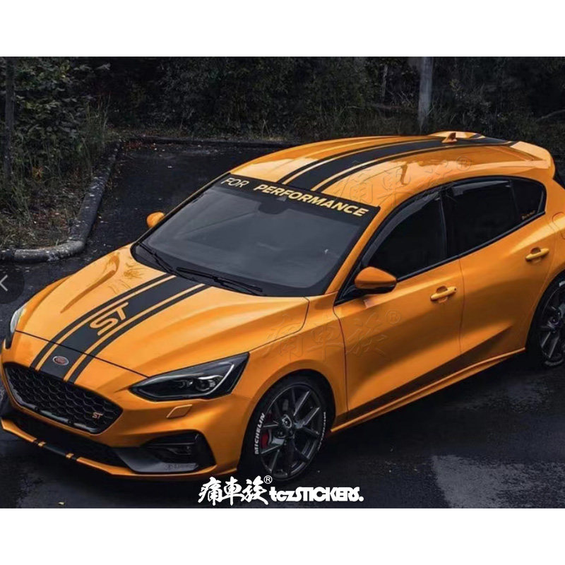 速发2021新款福克斯车贴拉花 ST赛车改装饰车身汽车贴纸贴膜 福睿