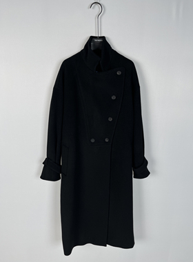 柯利亚诺冬季专柜同款青黛蓝色落肩H型大衣  FY4108B ￥7990