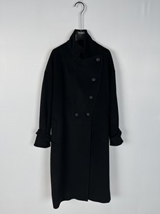 柯利亚诺冬季专柜同款青黛蓝色落肩H型大衣  FY4108B ￥7990