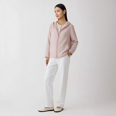 柯利亚诺夏季专柜同款芋泥灰粉条纹外套 【H】 SW9033(UN) ￥5280