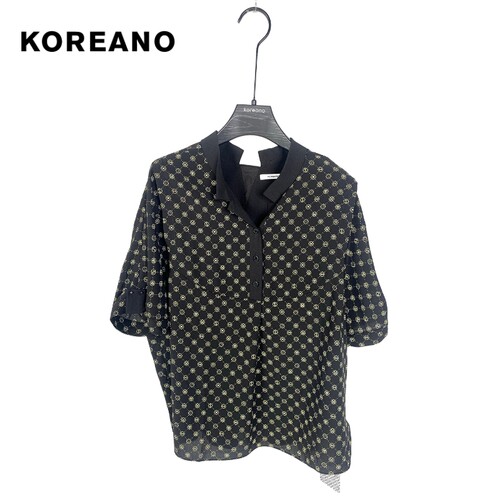 柯利亚诺季陨石黑经典KOREANO棋盘心星图案A型T恤TW5081吊牌2280