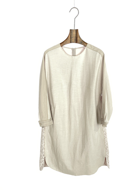 柯罗芭春秋专柜同款羊毛针织H廓形蕾丝连衣裙  LY1840 ￥4990