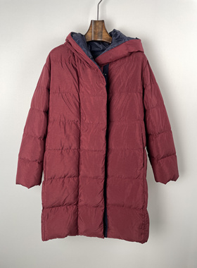 柯罗芭冬季专柜同款金属拉丝纹理科技面料羽绒服  YC1051 ￥7800