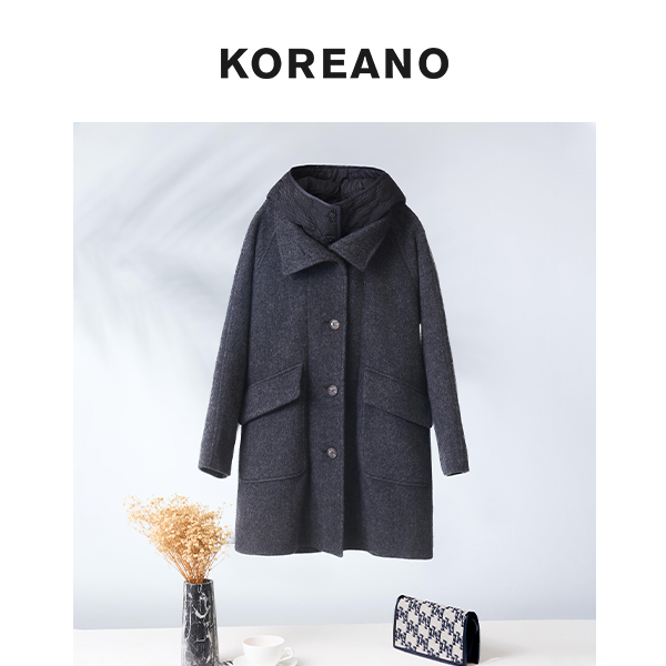 柯利亚诺冬季专柜同款高领连帽两件式休闲棉服  MZ0067(9UN)D