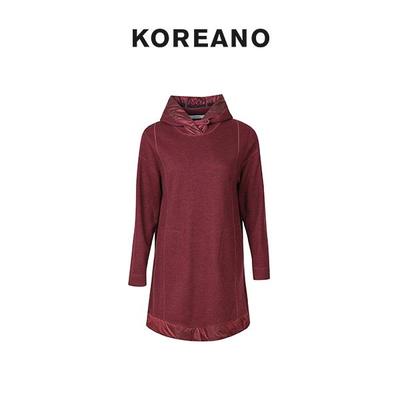 柯利亚诺冬季专柜同款针织肌理感连帽连衣裙  LT6819B ￥3880