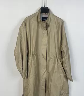 柯利亚诺春秋专柜同款驼色立领收腰风衣  FW43840 ￥3880