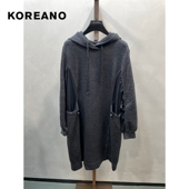 吊牌价 柯利亚诺春秋奥莱专柜正品 4280 9UN 花深灰 连衣裙 LY0149