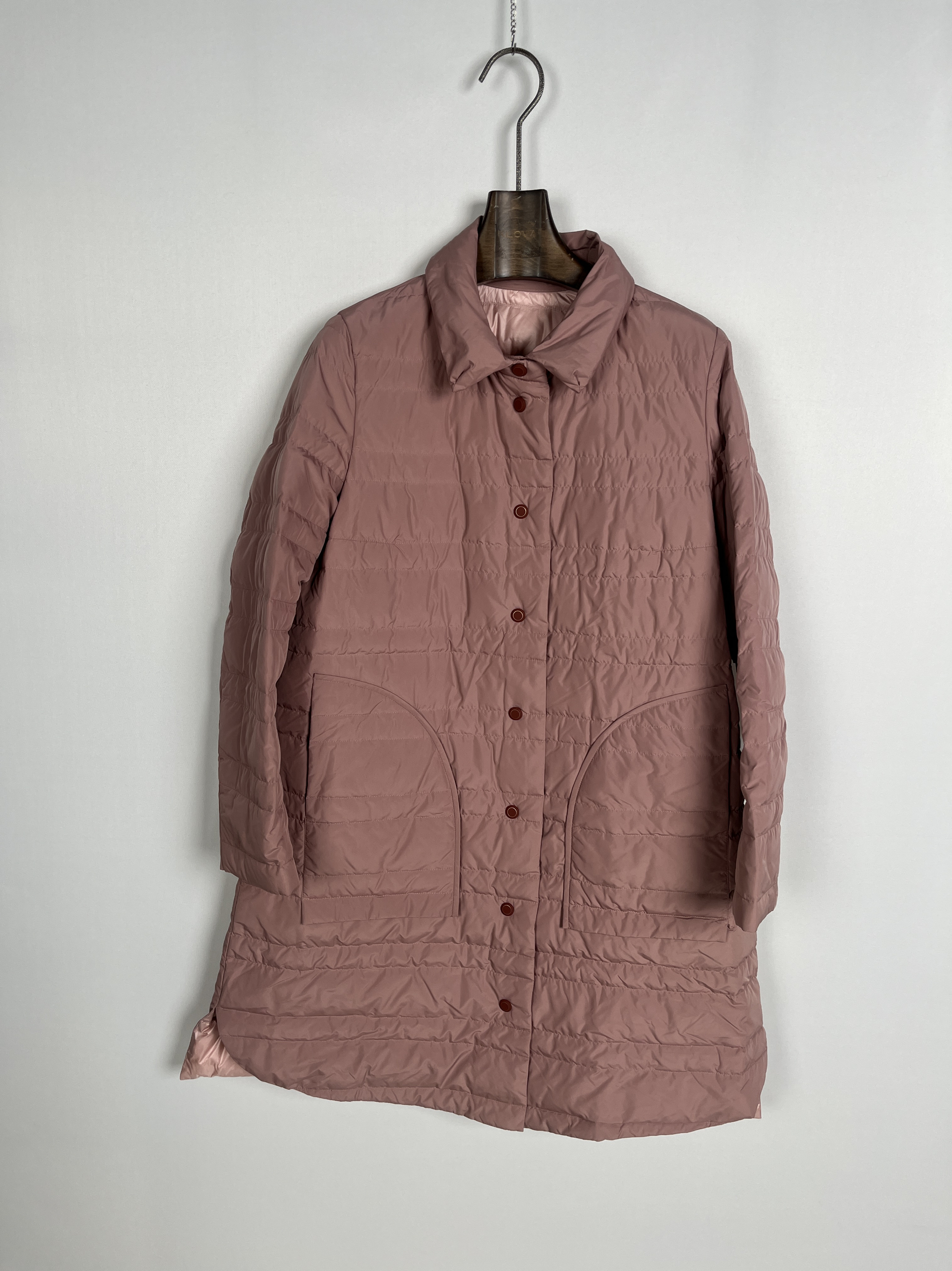 柯罗芭冬季专柜同款粉色中长款薄羽绒  YC3828B ￥6900