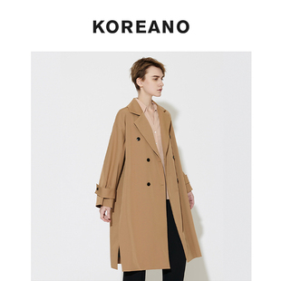 风衣 吊牌价 FW3905 驼色 3590 JUN 柯利亚诺春秋奥莱专柜正品