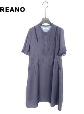 柯利亚诺夏季专柜同款经典藏蓝色连衣裙  LW7984 ￥5280