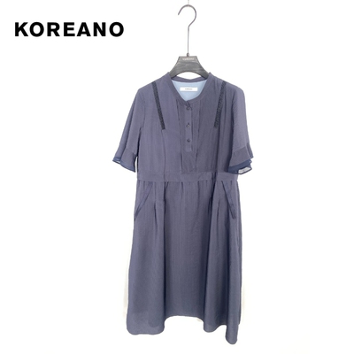 柯利亚诺夏季专柜同款经典藏蓝色连衣裙  LW7984 ￥5280