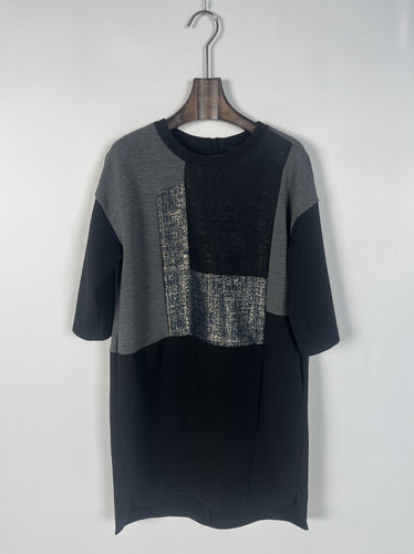 柯罗芭春秋专柜同款拼接长款连衣裙  LT1020 ￥4990