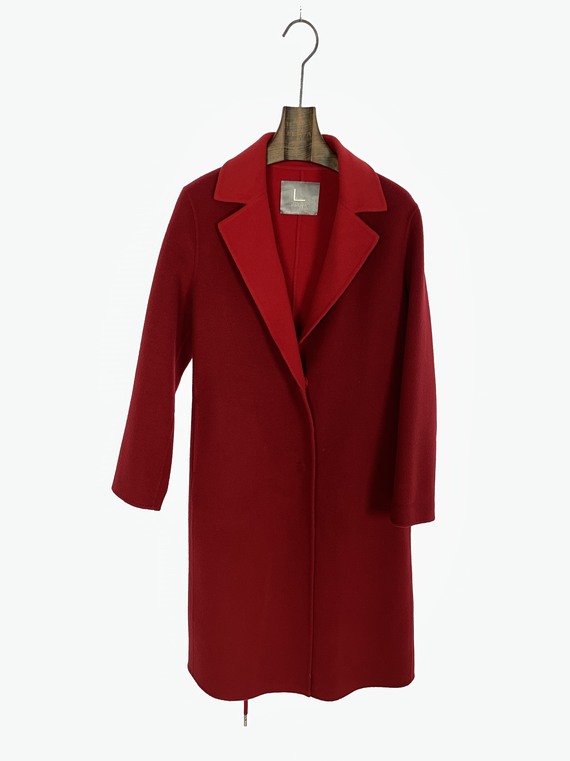 柯罗芭冬季专柜同款红色长款休闲大衣  FR5674G ￥25900