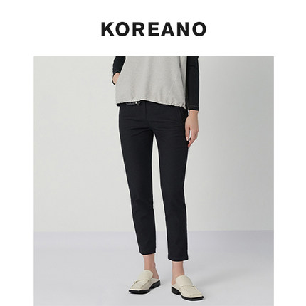 柯利亚诺春秋专柜同款碳灰色休闲锥形裤  KN0211(9UNR) ￥2380