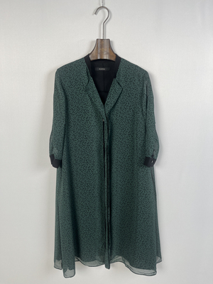 柯罗芭夏季专柜同款立领半开领口拼接连衣裙  LW1214 ￥3390