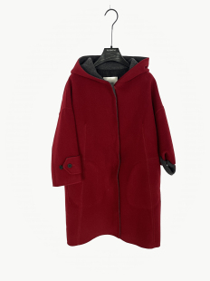 KR双面呢连帽大廓形大衣 经典 FY1411 专柜同款 柯利亚诺冬季