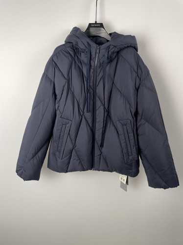 柯利亚诺冬季专柜同款宽松茧型连帽短款羽绒服  YS2976(UNE)B