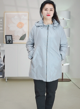 柯利亚诺春秋专柜同款天青色小A型一手长风衣  FW2772(UN) ￥8800