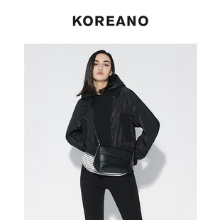 柯利亚诺春秋专柜同款黑色拼接设计师款廓形外套  SW4745 ￥2990